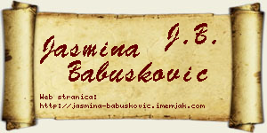 Jasmina Babušković vizit kartica